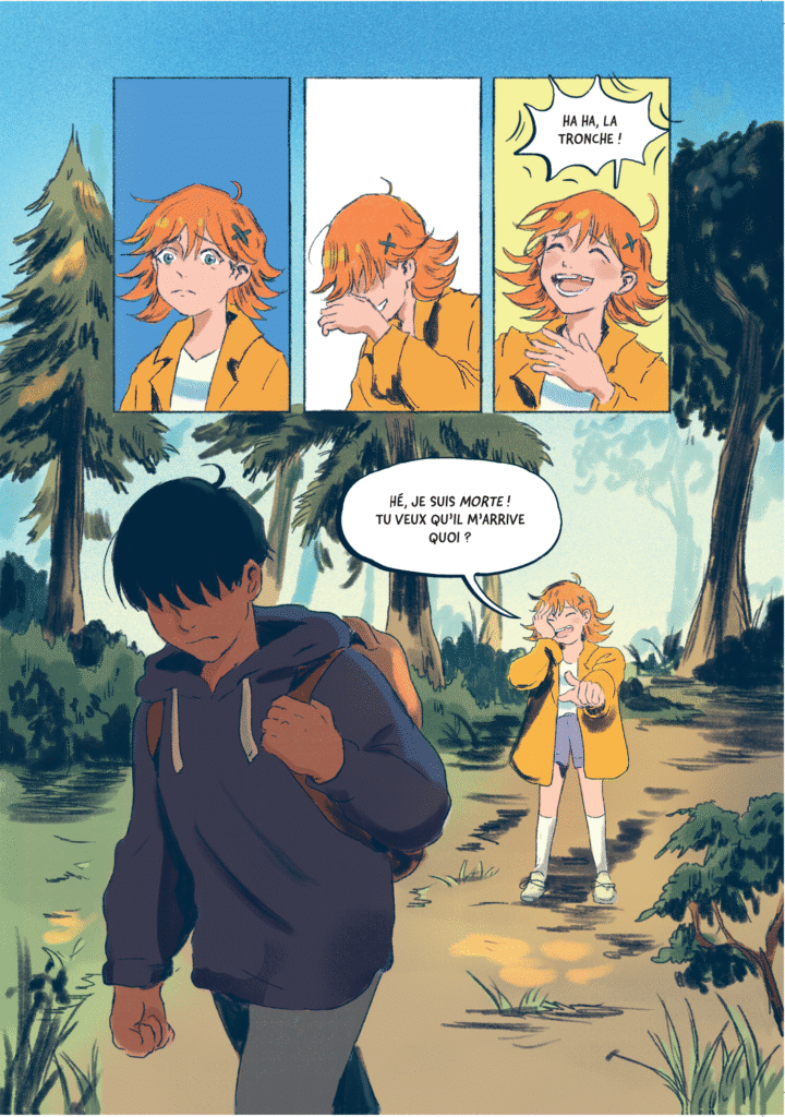La fleur des absents Casterman planche