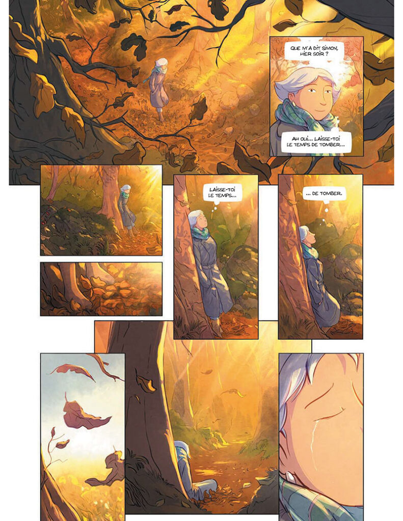 Le jour où elle s'est laissé le temps Bamboo Editions planche
