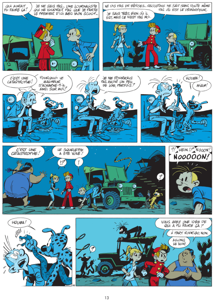 Spirou et Fantasio classique Le Trésor de San Inferno Dupuis planche 13