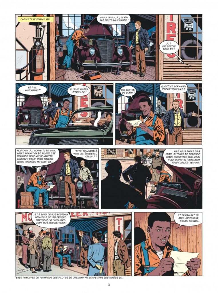 Buck Danny Origines tome 4 Sonny Tuckson 2/2 Lettres à Jo Dupuis planche 3