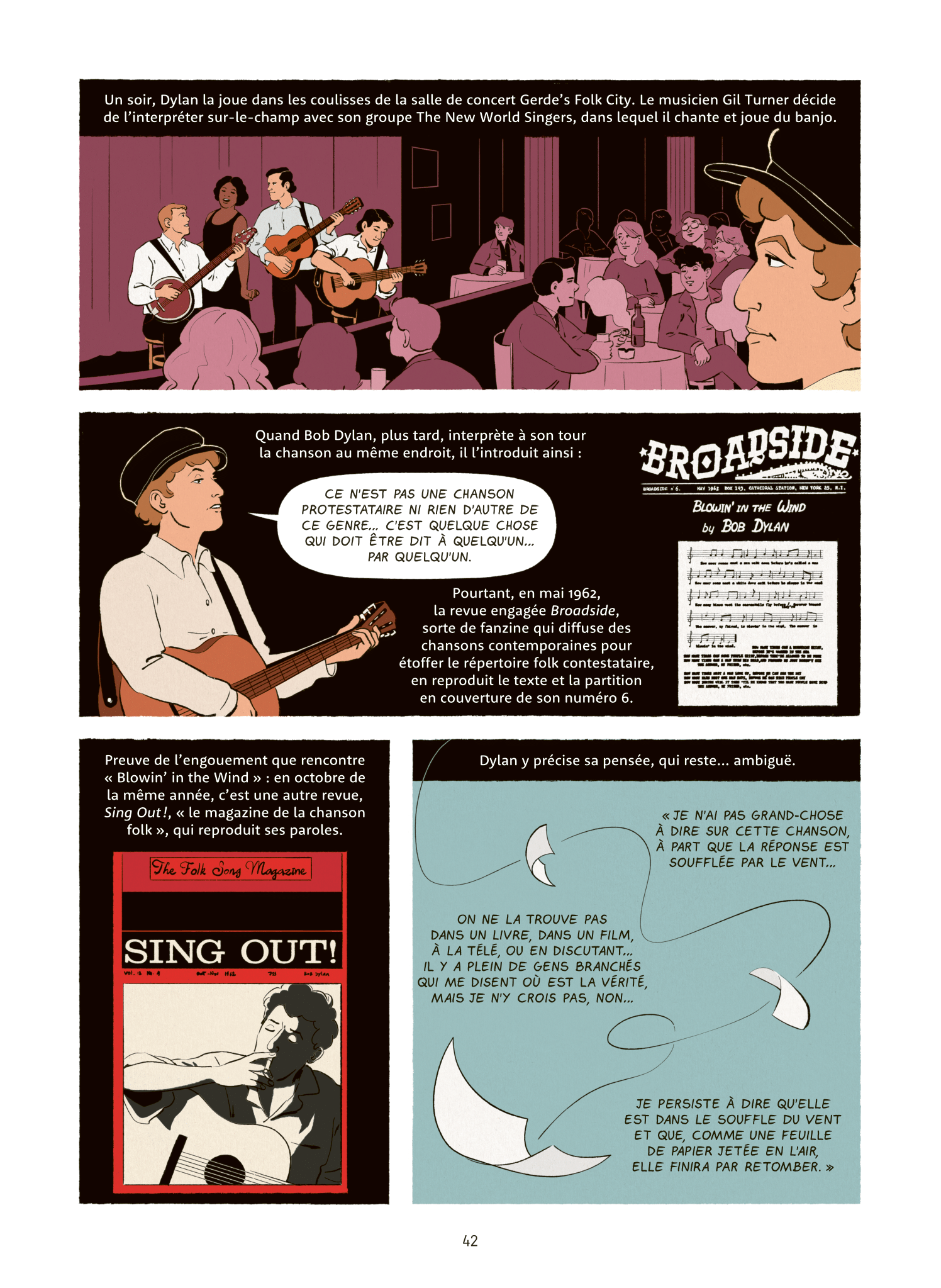 Chansons Rebelles Gallimard Bande Dessinée planche 42
