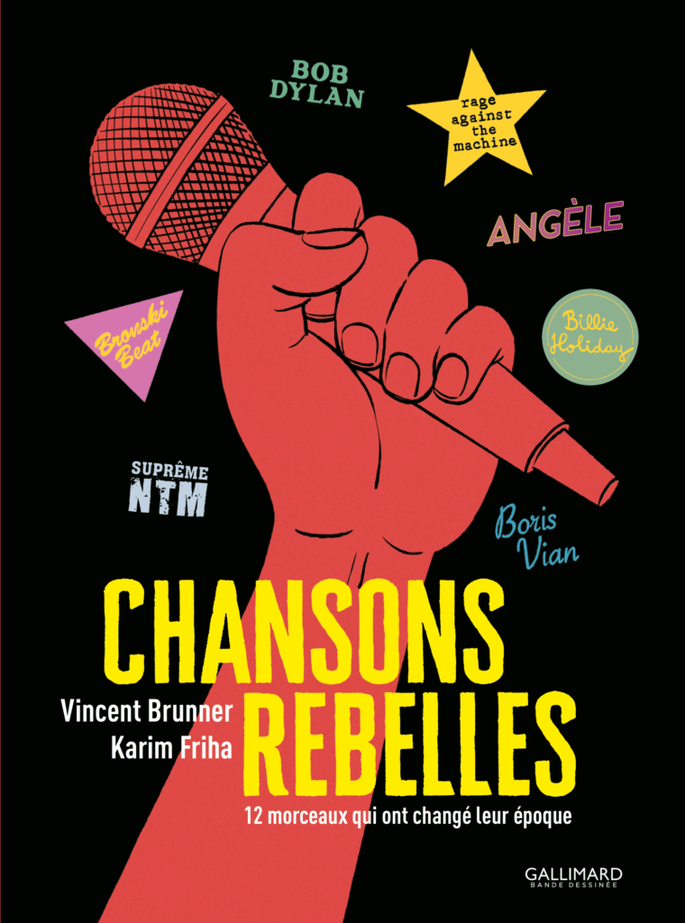 Chansons Rebelles Gallimard Bande Dessinée couverture