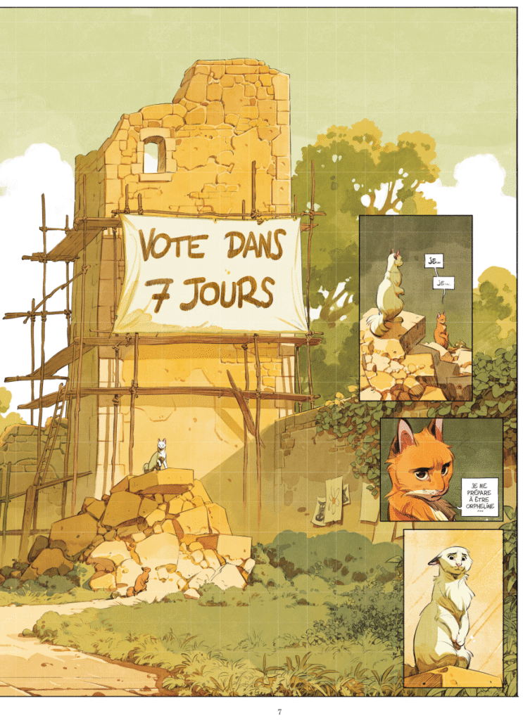 Le Château des Animaux tome 4 Casterman planche 7
