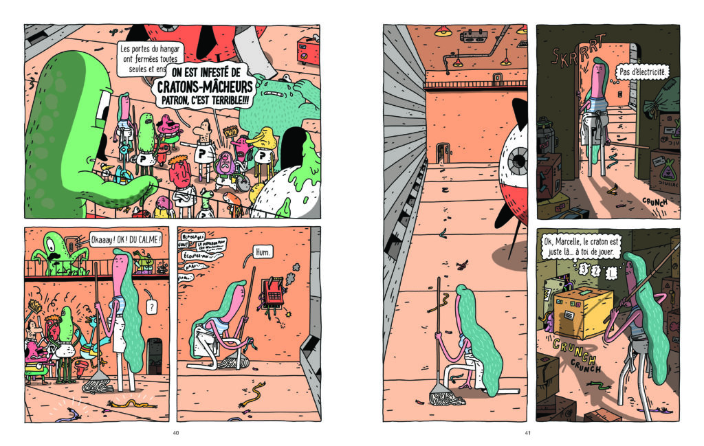 Le facteur de l'espace tome 4 La Pastèque planches 40 et 41