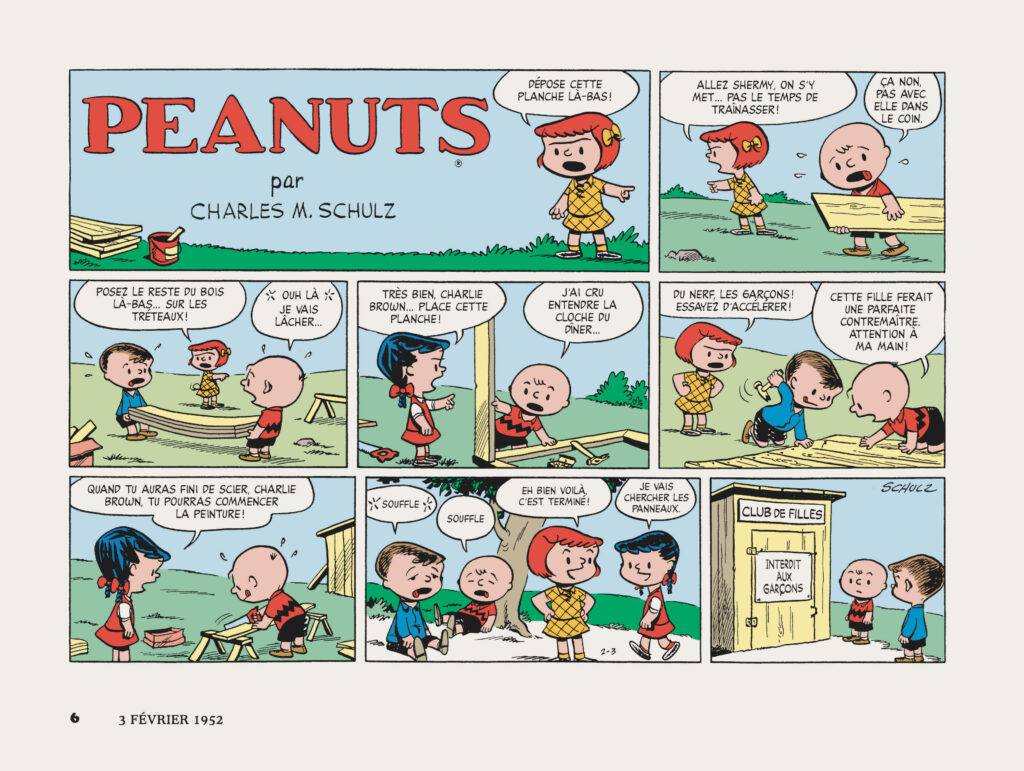 Peanuts Every Sunday tome 1 : 1952-1955 Schulz Dargaud page 6