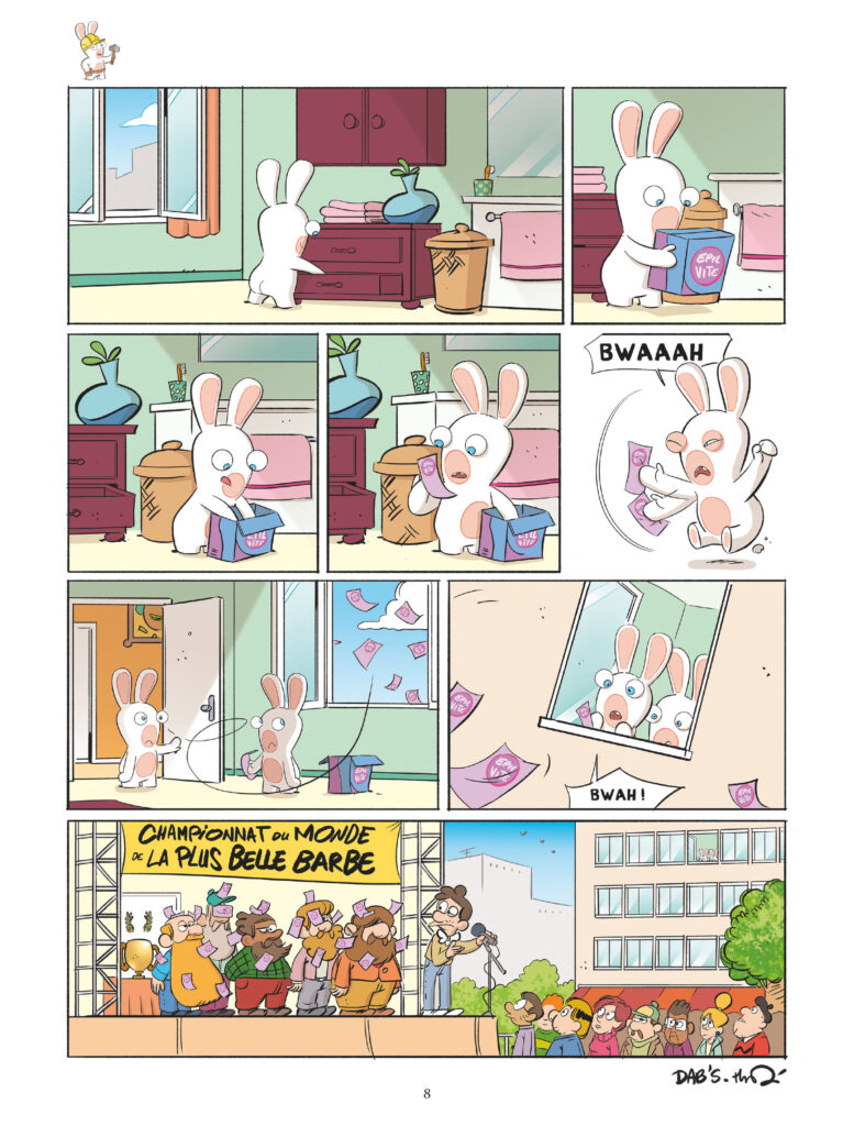 The lapins crétins tome 18 Glénat / Ubisoft planche 8