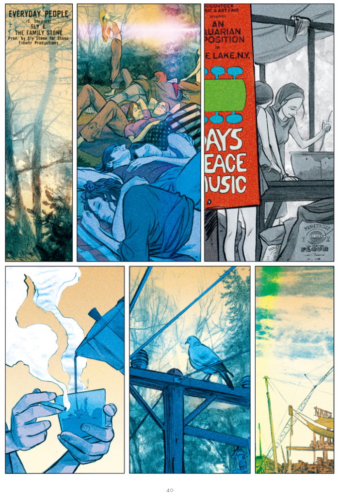 Woodstock 69 Le concert du siècle Le Lombard planche 40