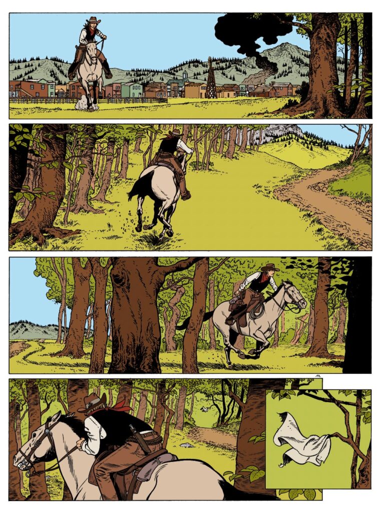 La vallée des oubliées Le Lombard planche