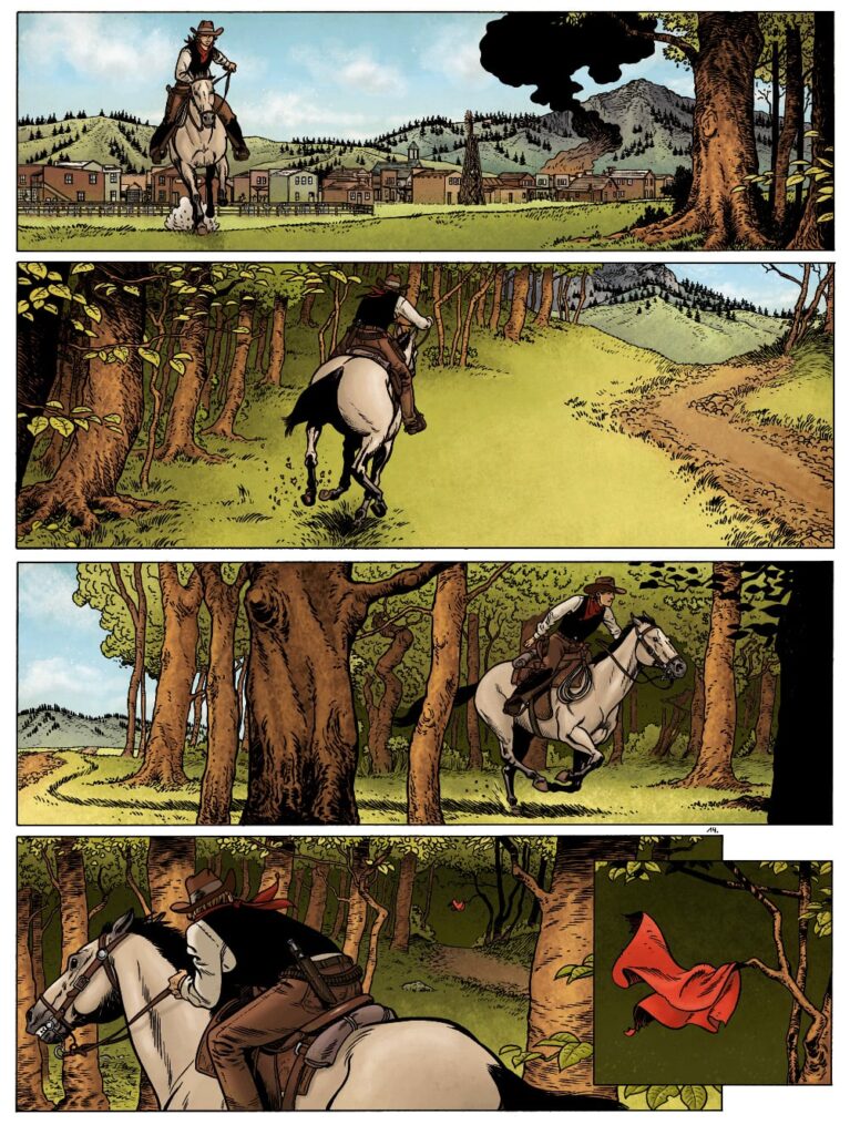 La vallée des oubliées Le Lombard planche