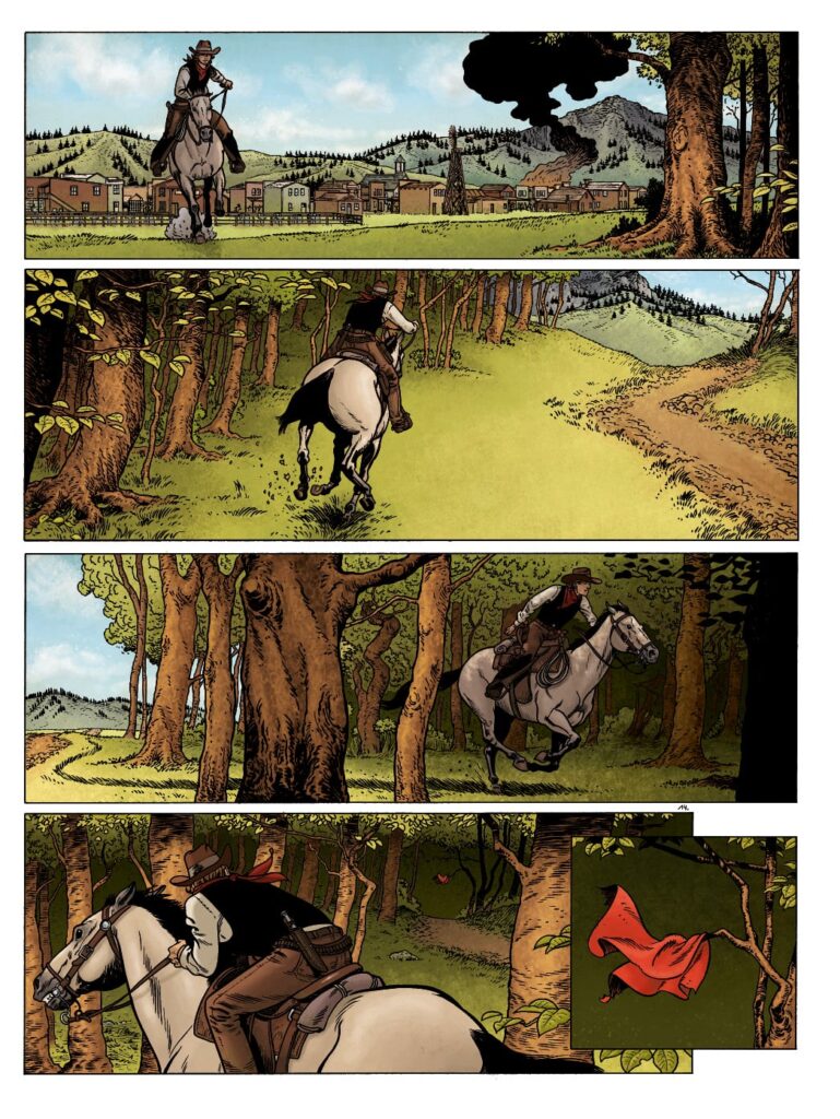 La vallée des oubliées Le Lombard planche