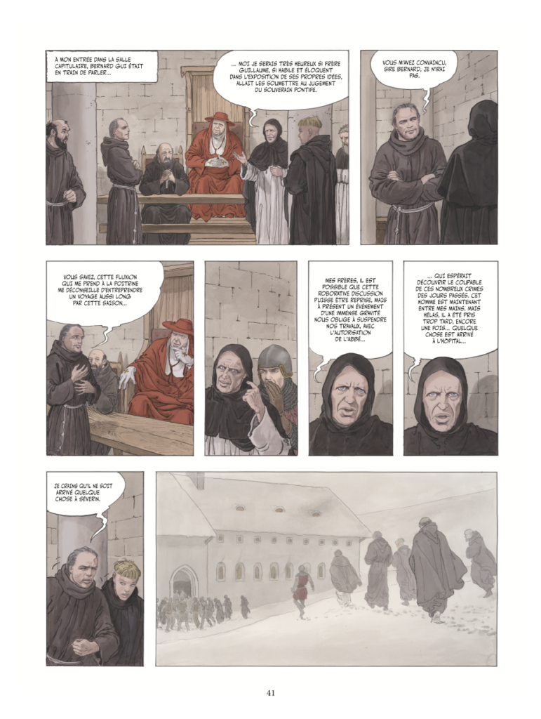 Le nom de la rose Livre second Glénat planche 41