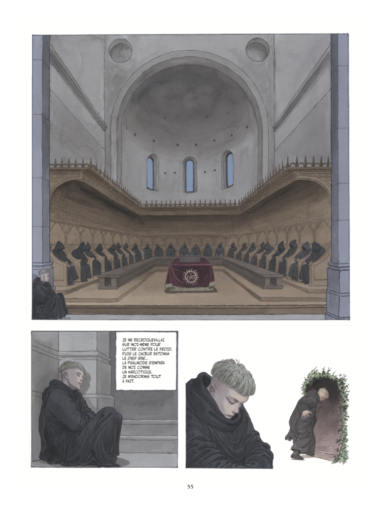 Le nom de la rose Livre second Glénat planche 55