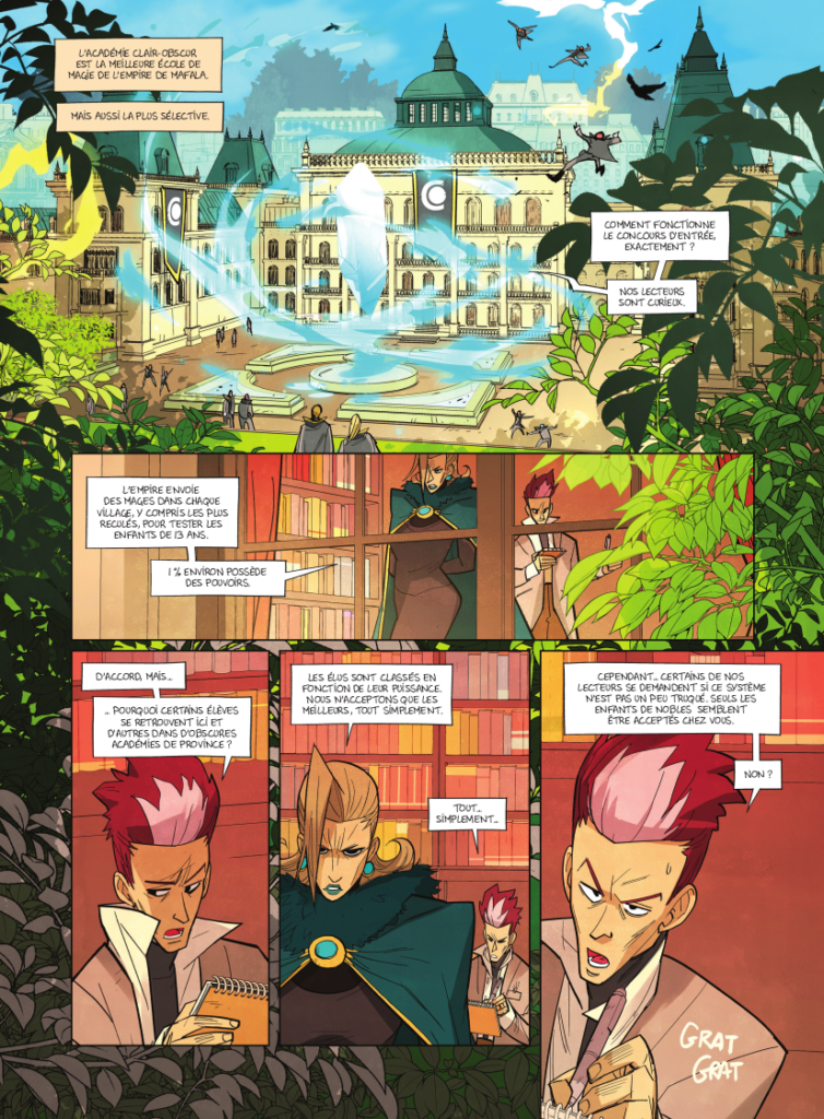 L'Académie Clair-Obscur tome 1 Drakoo planche