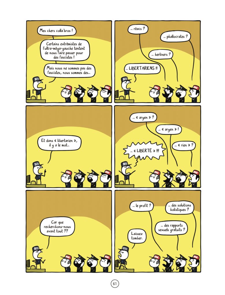 © Éditions Delcourt, 2026 - Amour, fascisme & CDD - Marc Dubuisson