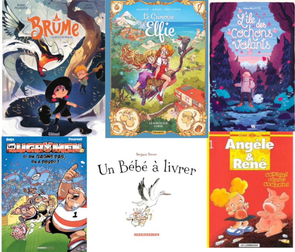 Sélection d'albums sur le thème du cochon