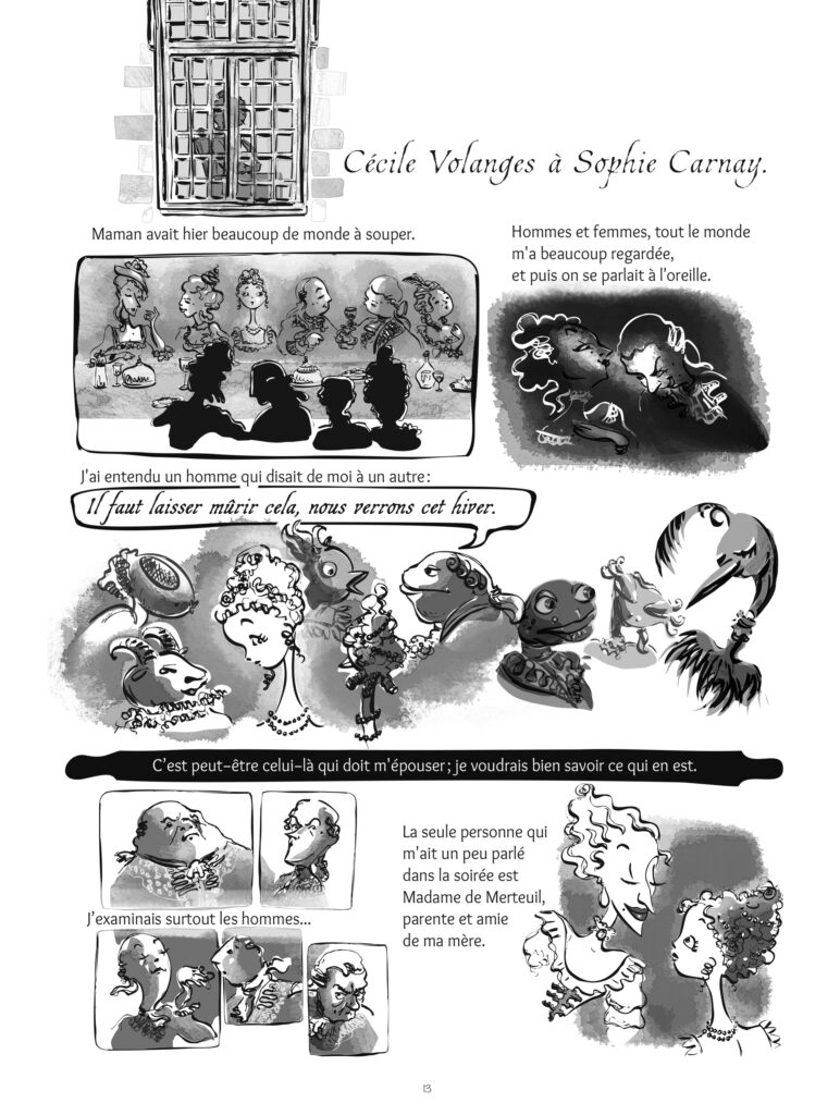 Cécile d'après Les liaisons dangereuses Moelle Graphik p13