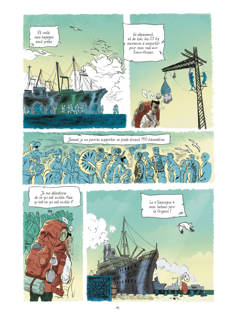 Je reviens dans six mois Albin Michel BD planche
