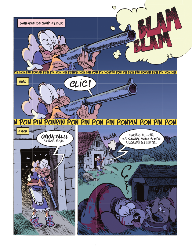 ©Mamie Luger tome 1 Casterman planche 3