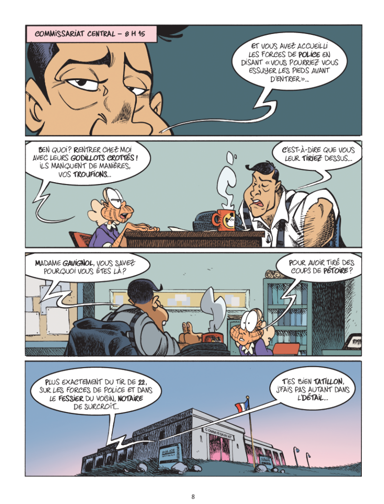 ©Mamie Luger tome 1 Casterman planche 8