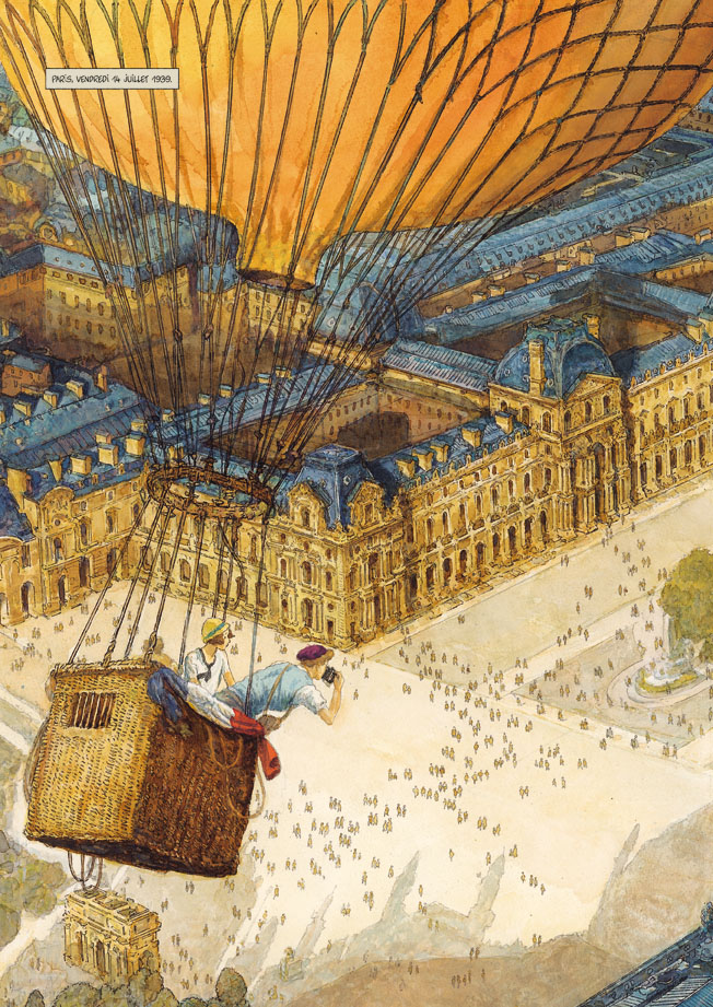 L'exode du Louvre Futuropolis planche