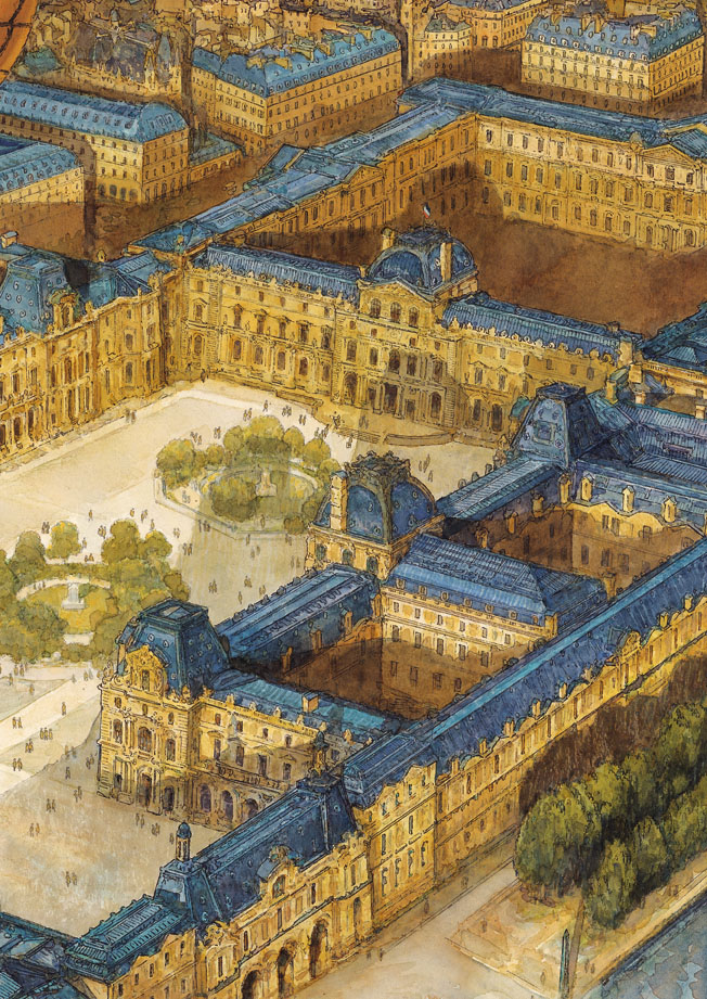 L'exode du Louvre Futuropolis planche