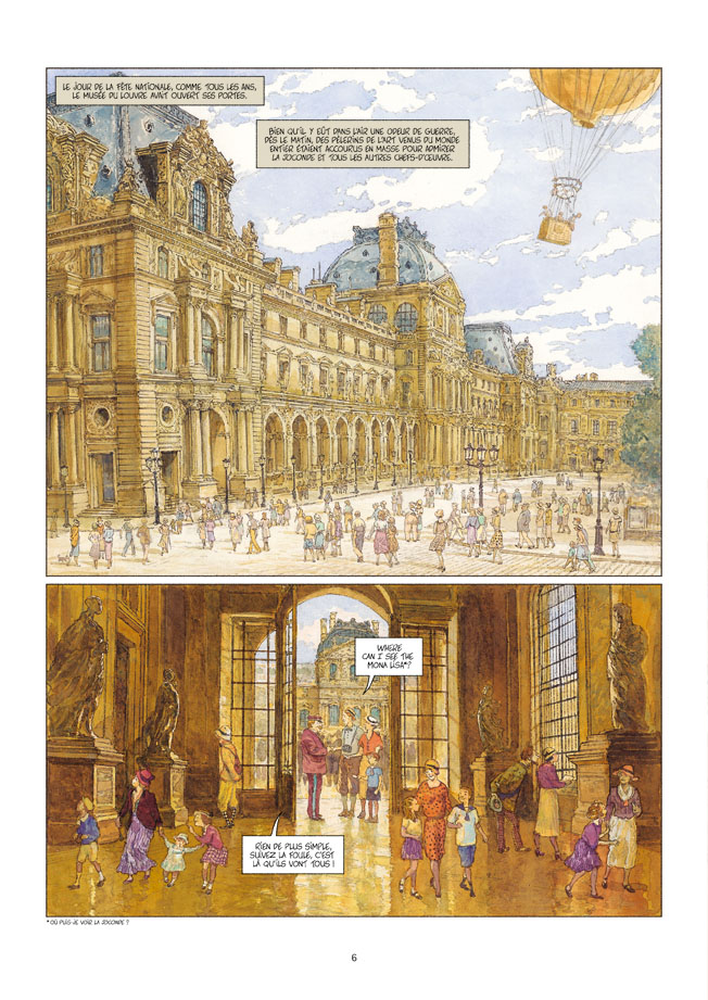 L'exode du Louvre Futuropolis planche 6