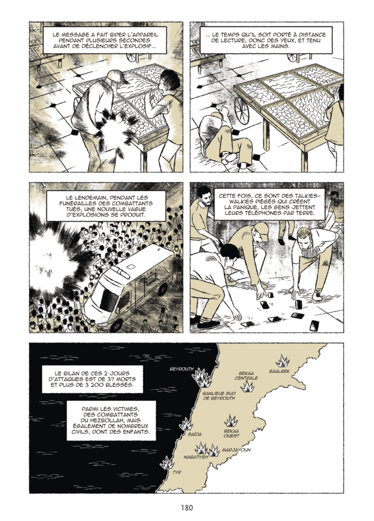 Tout mais pas Beyrouth Delcourt / Encrages planche 180