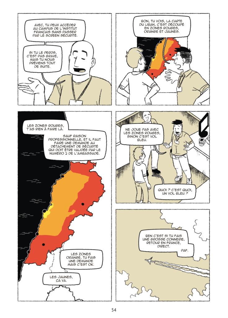 Tout mais pas Beyrouth Delcourt / Encrages planche 54