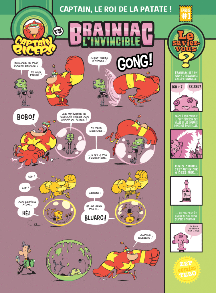 Captain Biceps tome 8 Glénat planche