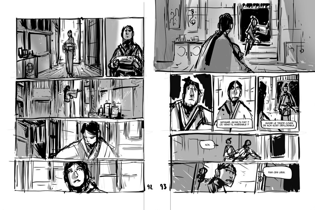 Travail sur les pages 92 et 93 - acte 5 ©Julien Motteler