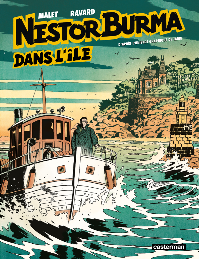 Nestor Burma dans l'île Casterman couverture