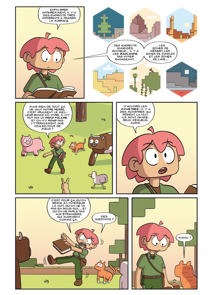 Éditions Panini Comics Minecraft, Chasse au désordre tome 1 planche
