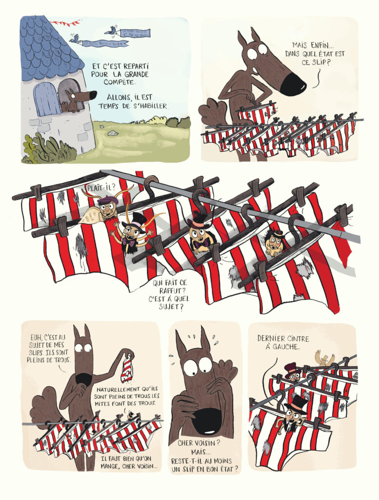 Le loup en slip Dargaud planche